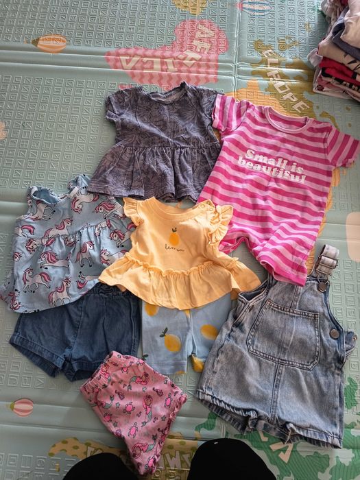 Paka ubrań dla dziewczynki na lato 62/68