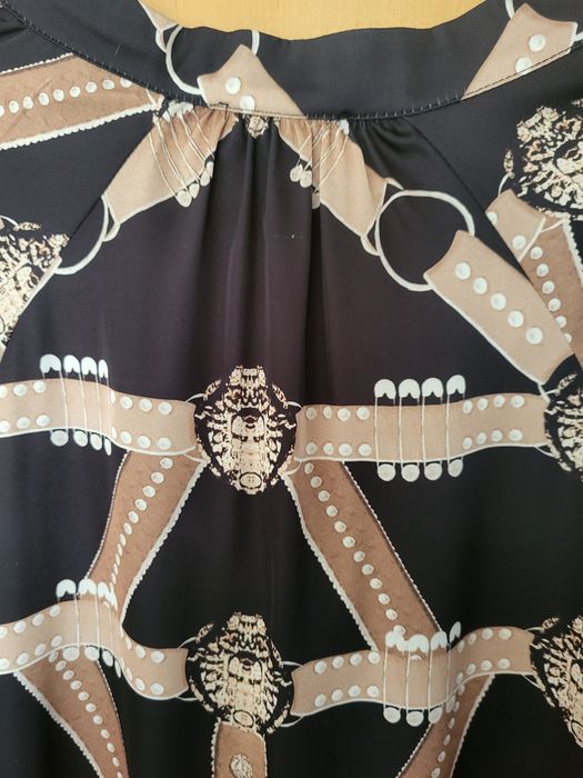 Czarno brązowa dłuższa bluzka rozm 42 44