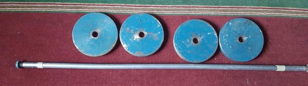 Штанга 24 кг и гантели по - 11 кг