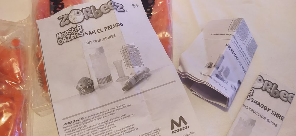 Montro San El Peludo e 3 sacos com Zorbeez