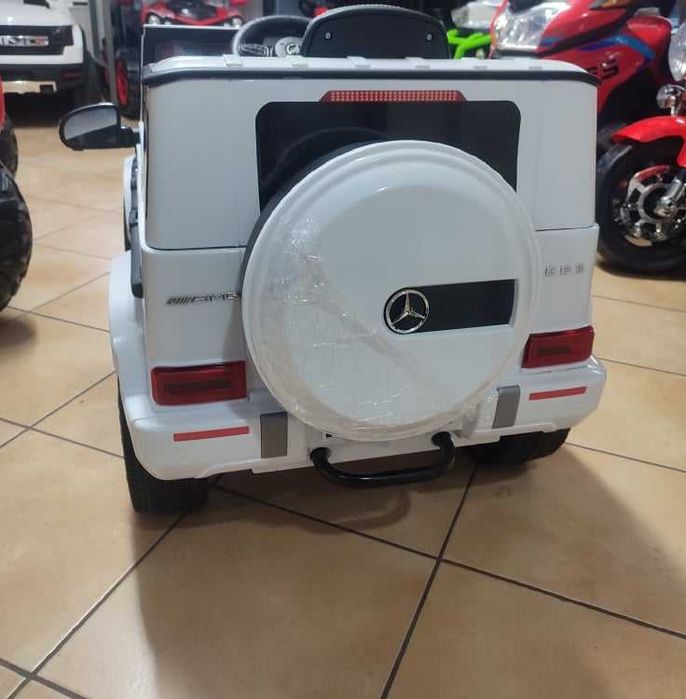 Samochód Mercedes G63 Biały na akumulator dla dzieci Odbiór Wysłka