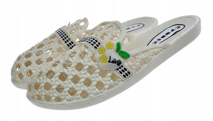 Klapki damskie meliski ercu idalne na basen plażę gumowe 5349 roz. 39