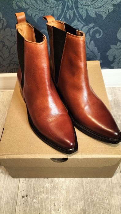 Botki skórzane rozmiar 40