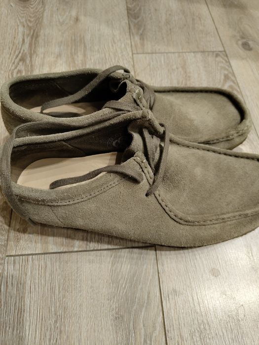 Замшеві чоловічі мокасини черевики  Clarks wallabee boot