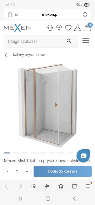 Sprzedam sliczna nowa kabine prysznicowa.