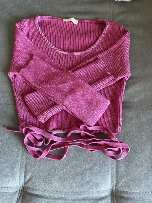 Crop top LeGer malha cor rosa