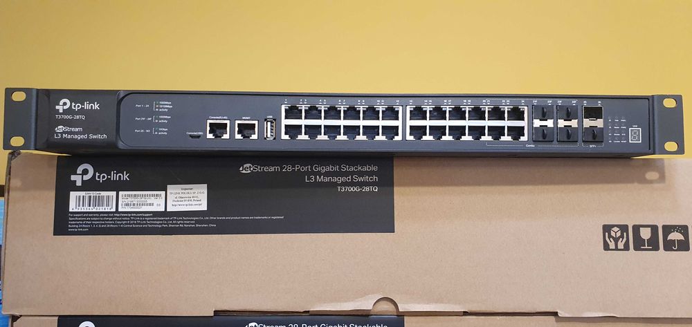 Switch TP-LINK T3700G-28TQ V3 przełącznik sieciowy L2/L3 zarządzalny