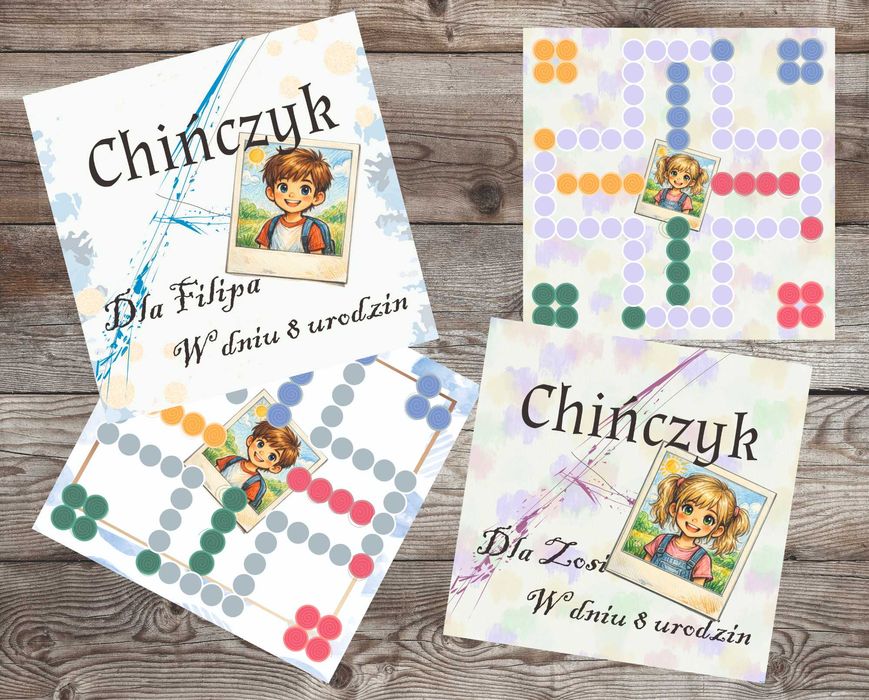 Spersonalizowana gra Chińczyk dla dziecka