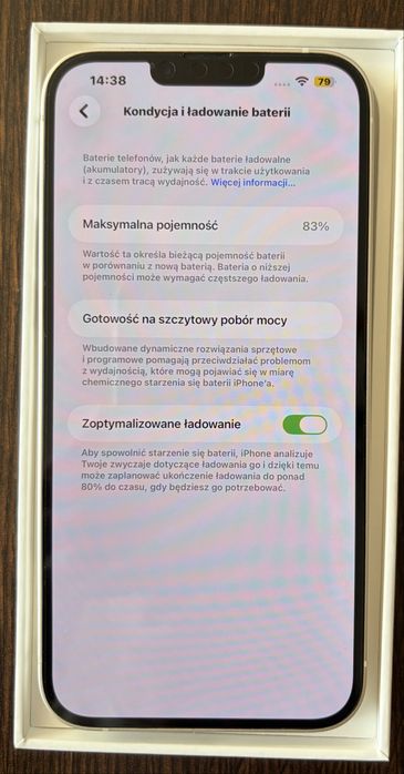 iPhone 14 Plus 128GB Starlight Stan idealny