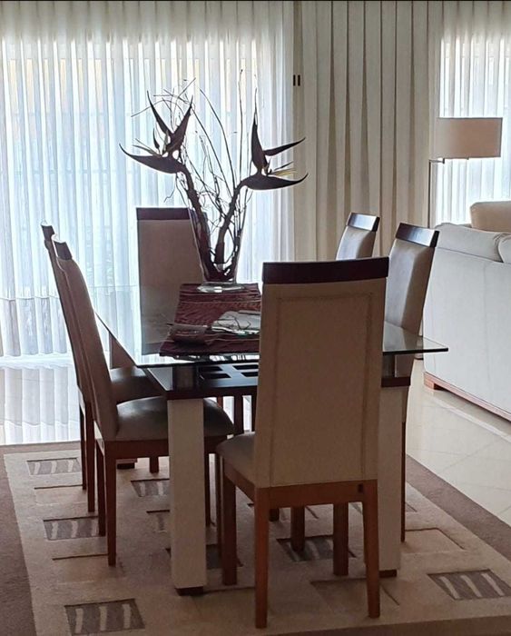 Mobília sala de jantar + sala de estar + móvel pequeno