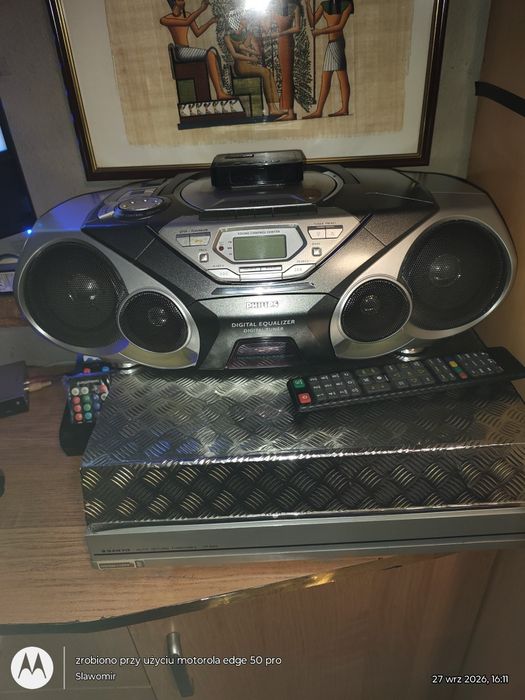 Pilot do sprzętu pchilips radiomagnetofonu z CD.