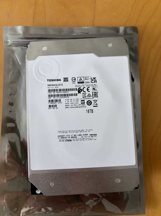 Toshiba 16TB Enterprise Grade Sata HDD