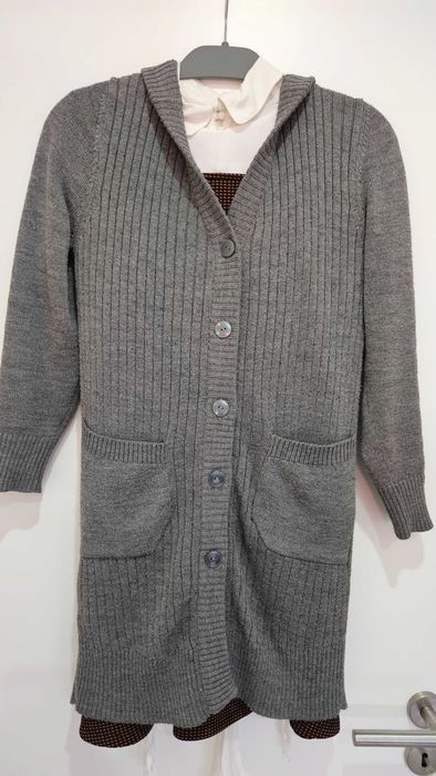 Lindo Cardigan Alongado com Capuz Mango (s)