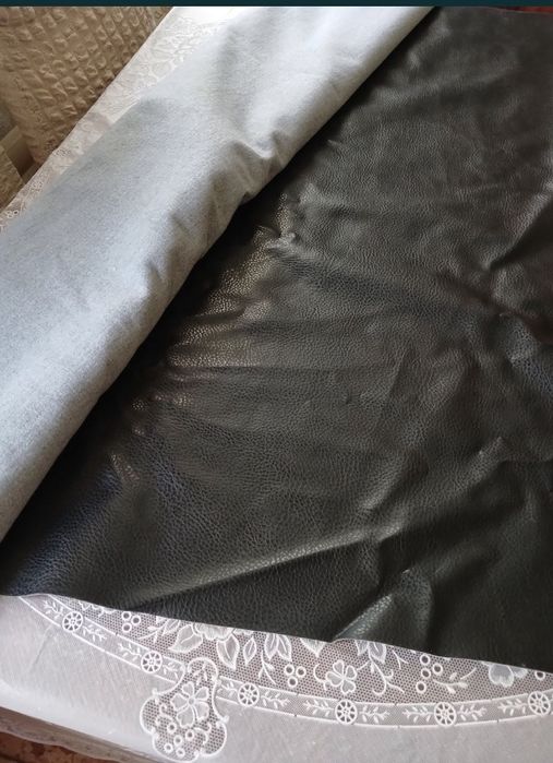 Новый чёрный кожезаменитель .6м.