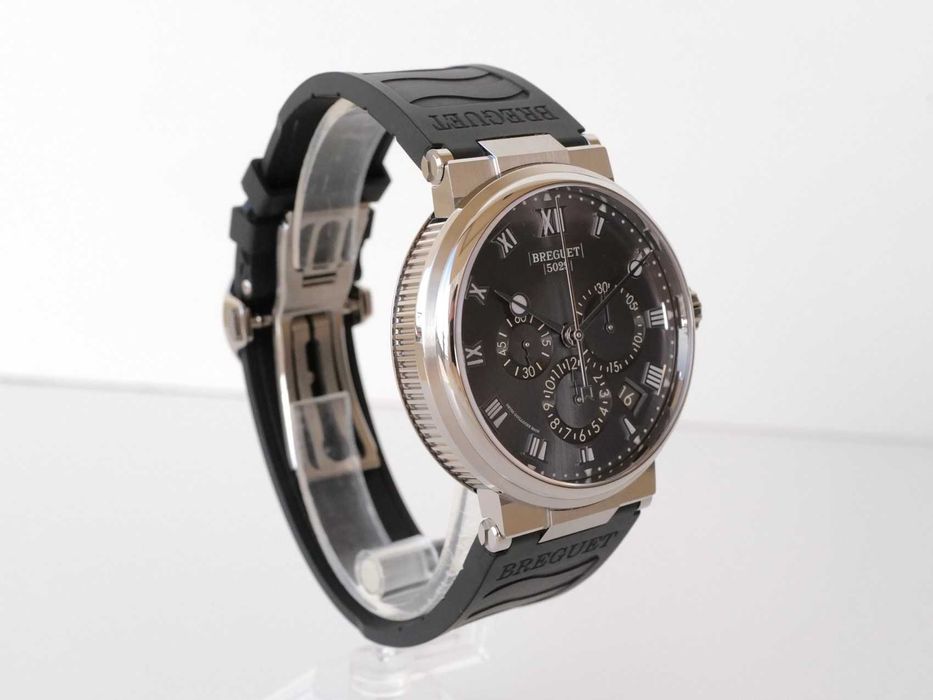 Breguet Marine Chronograph Titanium Rhodium Dial 42