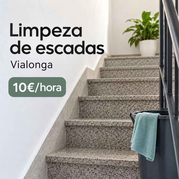 Limpeza de escadas – Vialonga | 10€/hora