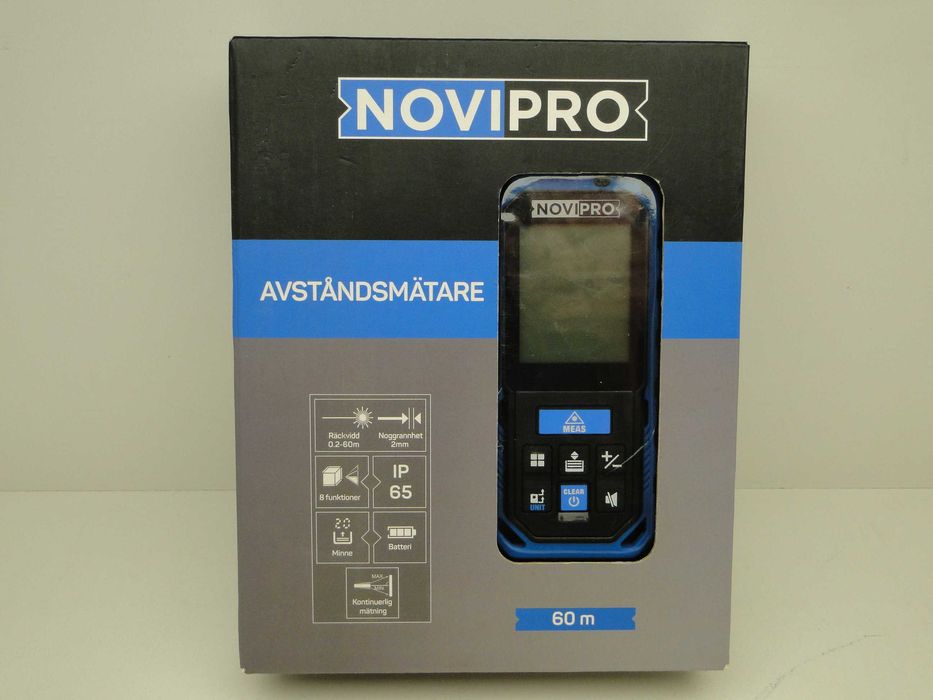 NOVIPRO , Dalmierz laserowy 60m, Nowy