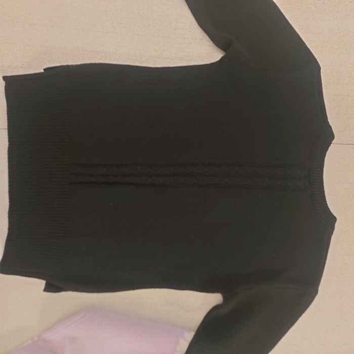 Sweter czarny miś sweter rozm. 140 zestaw