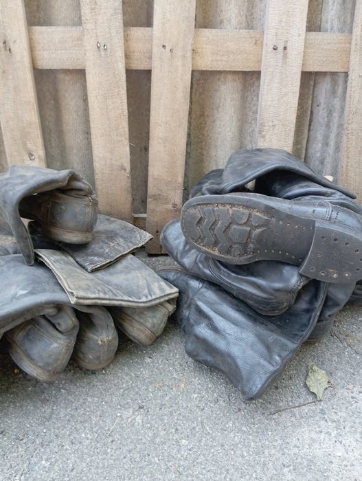 Сапоги кожаные - яловые . 60х.годов 20 века.