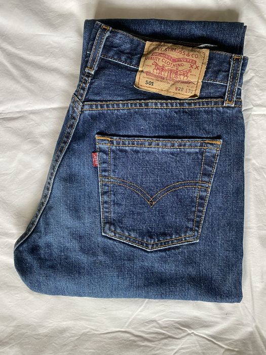 Оригинальные джинсы Levis 501. Размер W 28 L 32