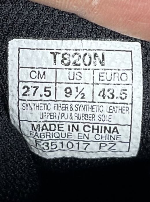 ASICS Tartherzeal 6 кроссовки 43 размер спортивные черные