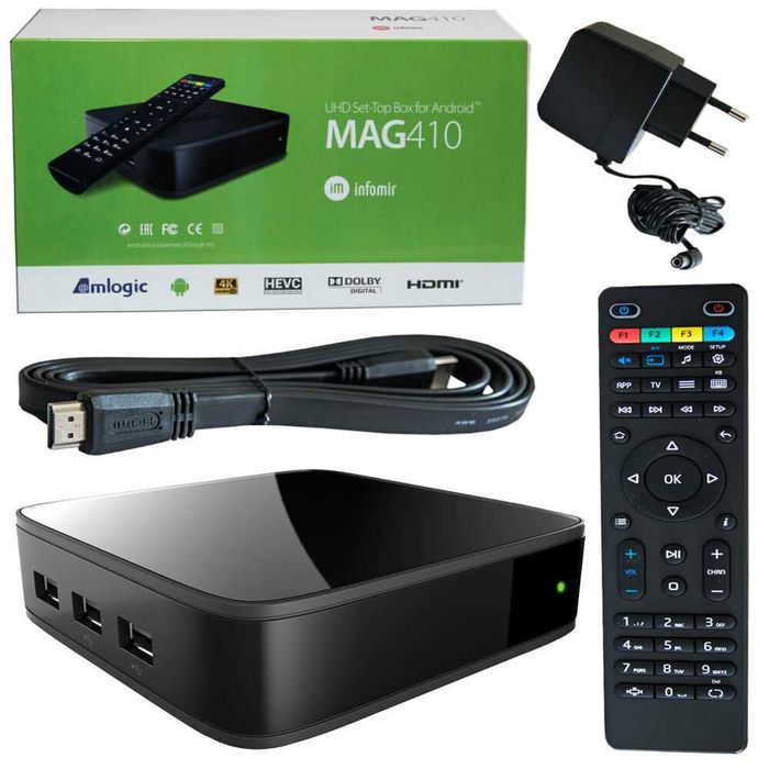 IPTV приставка MAG 254/254w2/410A/Aura HD (гарантия 6 мес) медиаплеер