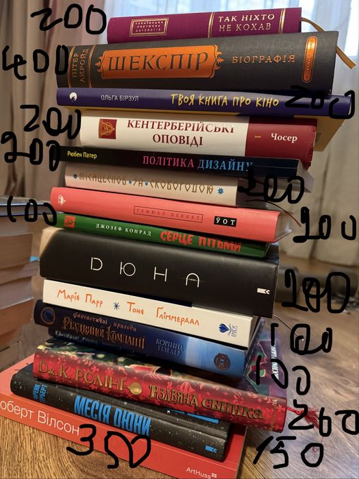 Лот книжок Гемінгвей Шекспір