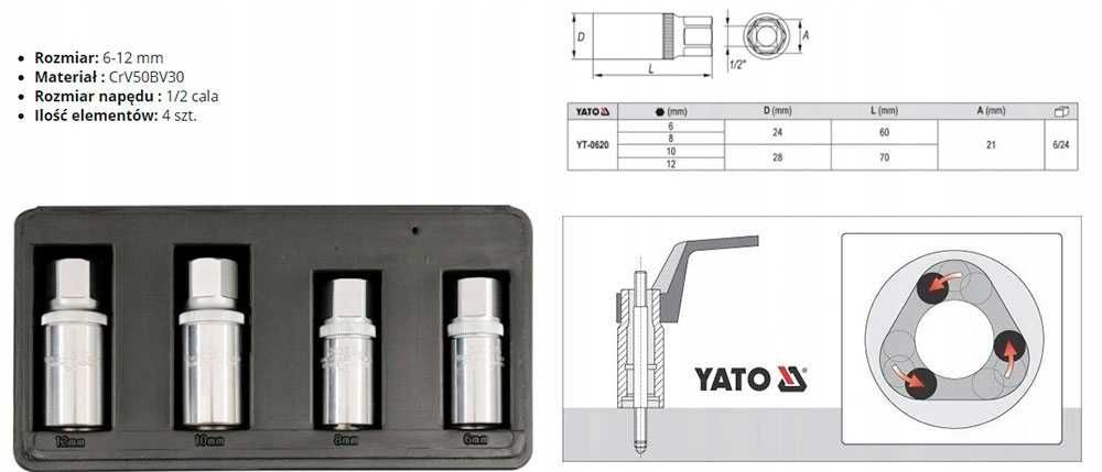 Набор ключей для снятия штифтов съемник шпилек шпильковерт ЯТО