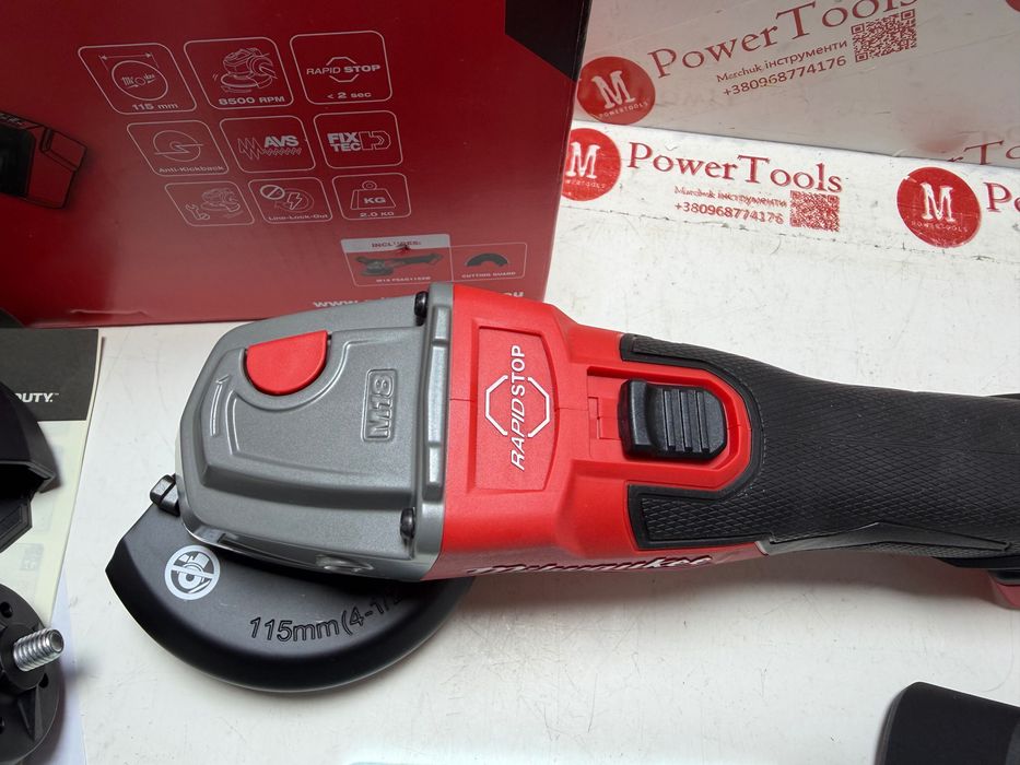 Milwaukee M18 FSAG115XB/безщіткова болгарка мілвоке 18в