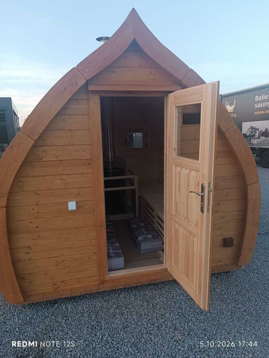 Sauna Ogrodowa opalana drewnem 260x260
