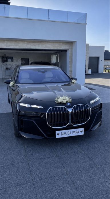 Auto do Ślubu BMW Seria 7 CAŁA POLSKA Wynajem z Kierowcą