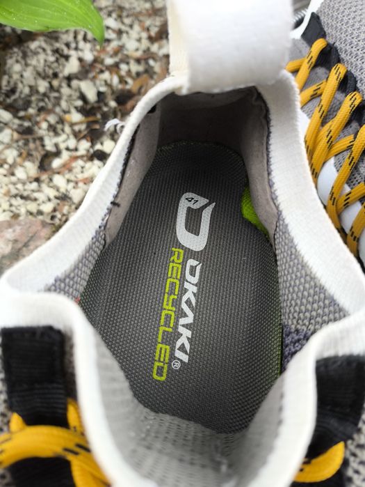 OKAKI Sneakersy Męskie Recycled | Rozmiar 41 | Szary & Pomarańczowy