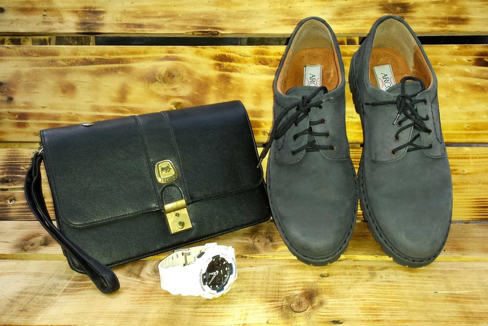 Обувь Классические мужские туфли нубук кожа 44 размер стелька 28,5 см