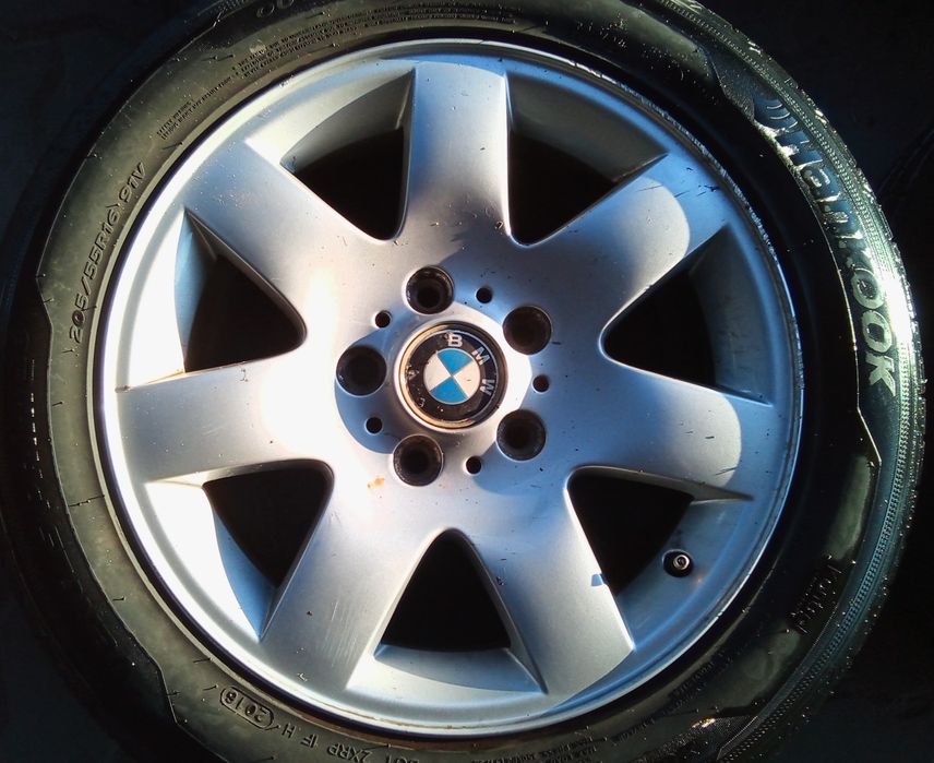 JANTES BMW R16 COM PNEUS 205/55 FURACÃO 5X120