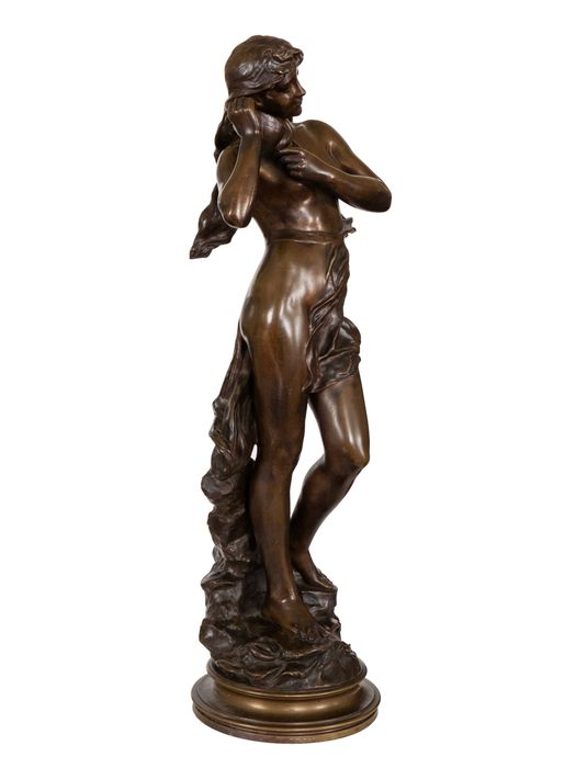 Escultura bronze Eurídice Eugène Marioton | século XIX