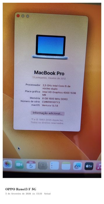 Vendo MacBook Pro A1278 8gb RAM 250gb SSD ideal universidade teletraba