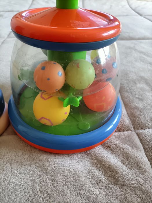 Lote brinquedos bebé encaixe e bolinhas