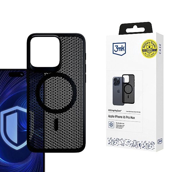Etui 3mk COOLing MagCase na Apple iPhone 16 Pro Max - czarne