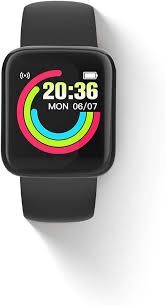 Smartwatch Y68 inteligentny zegarek koperta srebrna menu j. polski