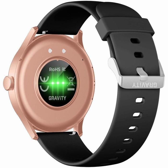Smartwatch Gravity Czarno Różowy GT2-2 PRO Prezent black weeks