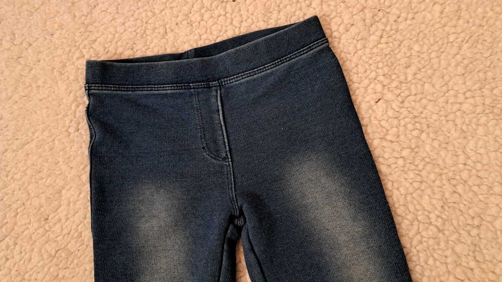 92 1,5-2 latka  Lupilu  granatowe leginsy miękkie ala dzins