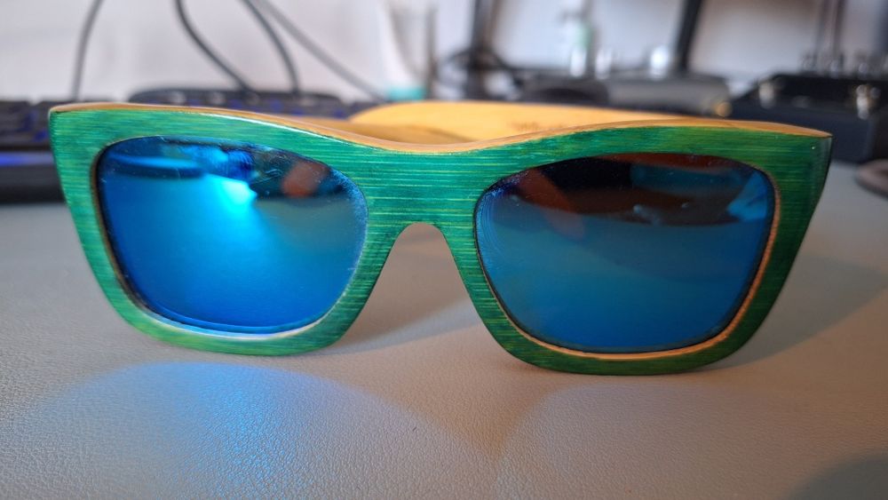 Óculos de sol bambu espelhados scog