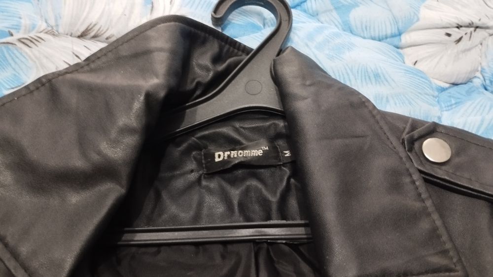 Кожаная косуха, рок, панк, с шипами