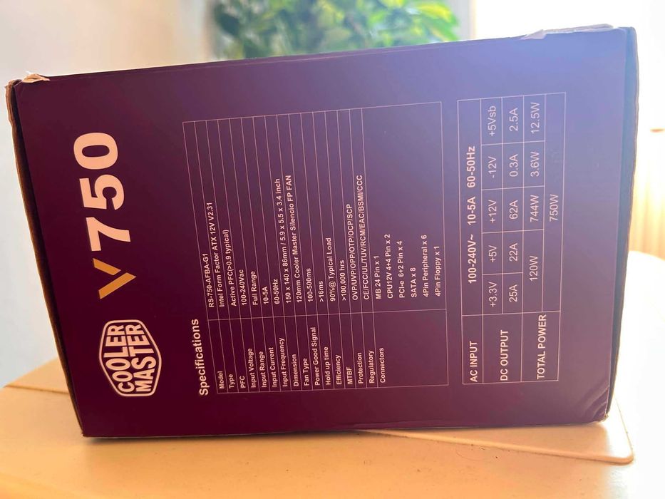 Zasilacz Cooler Master V750 750W 80+ Gold – Modularny