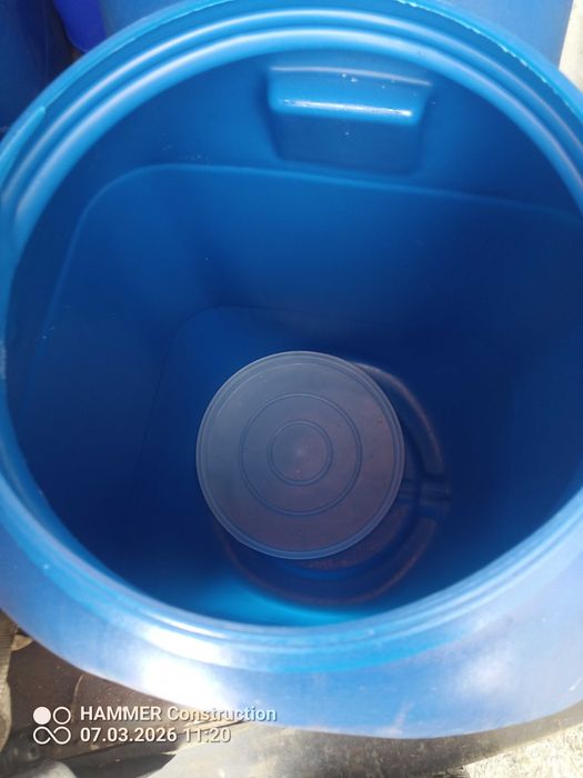 Beczki plastikowe spożywcze 60l.