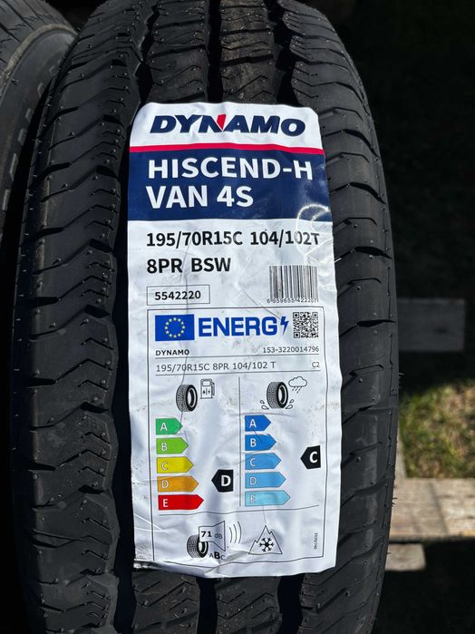 Okazja opony całoroczne 195/70R15C DYNAMO HISCEND-H VAN 4S NOWE 2024