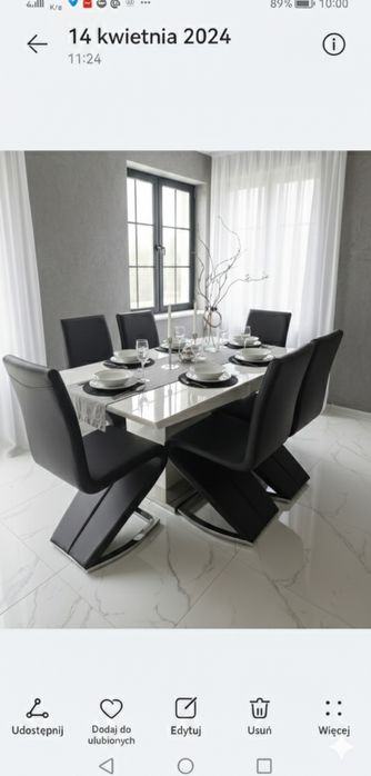 Krzesła  nowoczesne black 6 sztuk za groszee