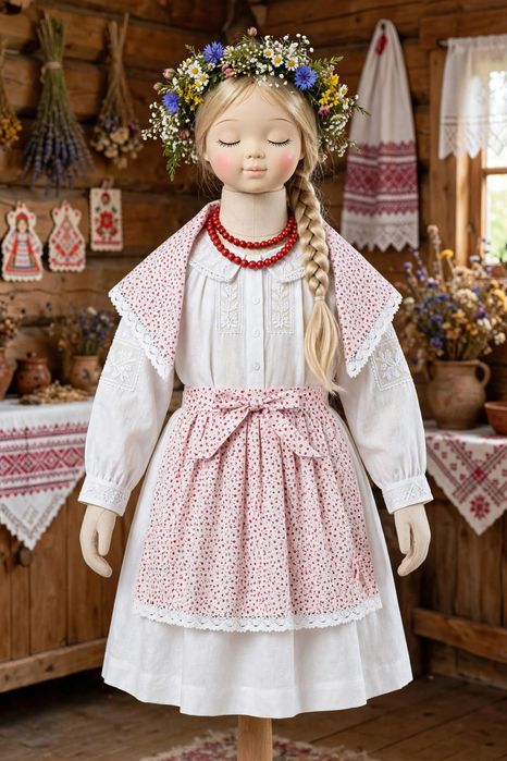 Folk 43 fartuszek i chusta