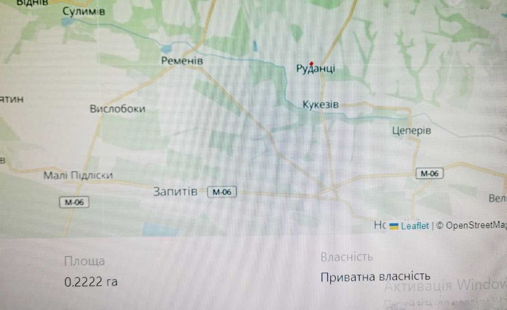 Продаж земельної ділянки під житлову забудову, 22сот, Руданці