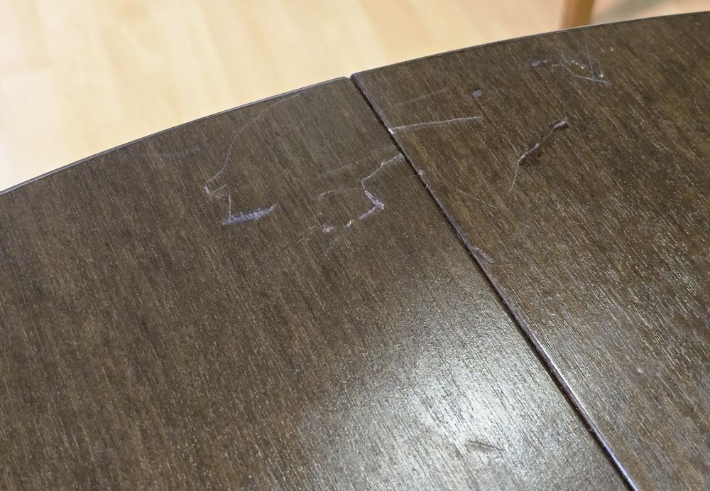 Rozkładany solidny okrągły stół vintage marki Thonet